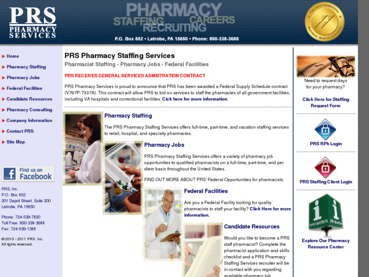 www.prspharmacystaffing.com