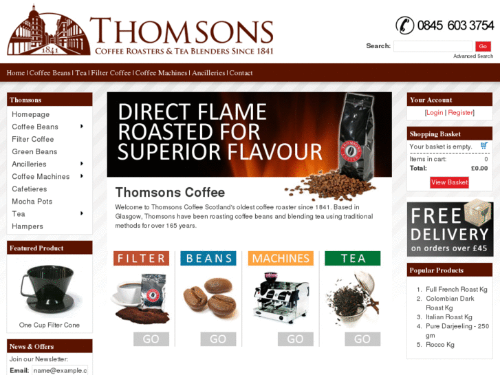 www.thomsons-coffee.com