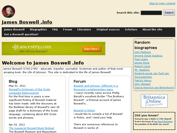 www.jamesboswell.info