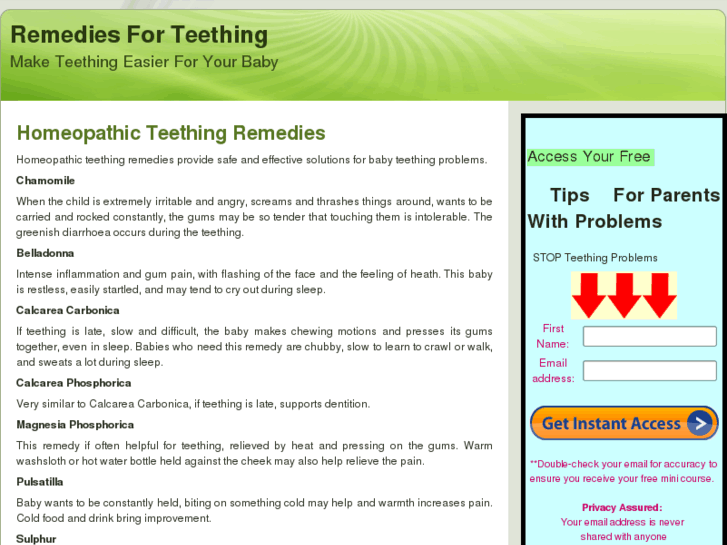 www.remediesforteething.com