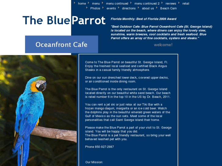 www.blueparrotcafe.net