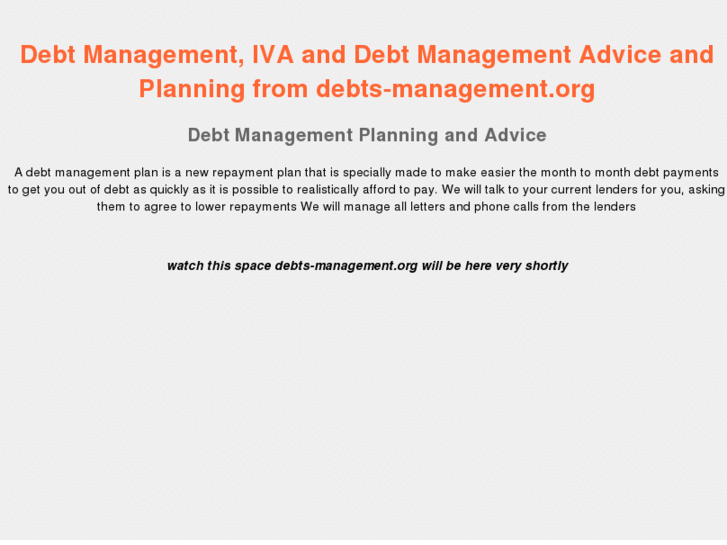 www.debts-management.org