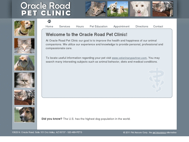 www.oracleroadpetclinic.com