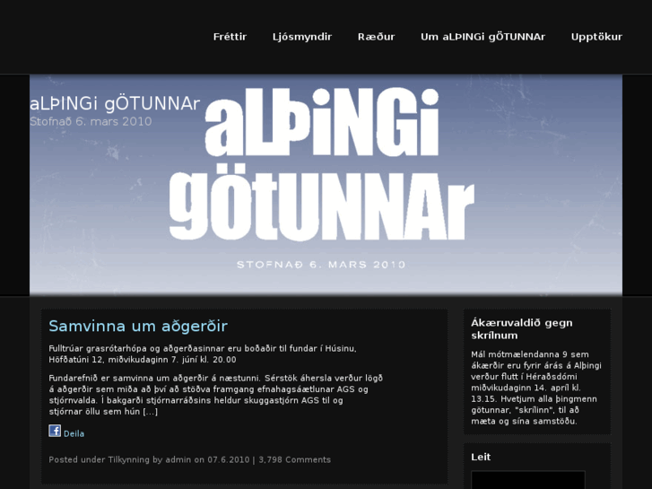 www.althingigotunnar.is