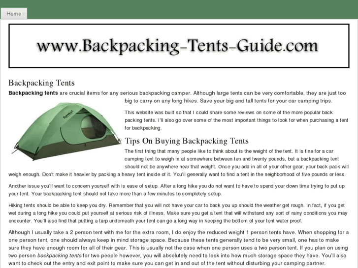 www.backpacking-tents-guide.com
