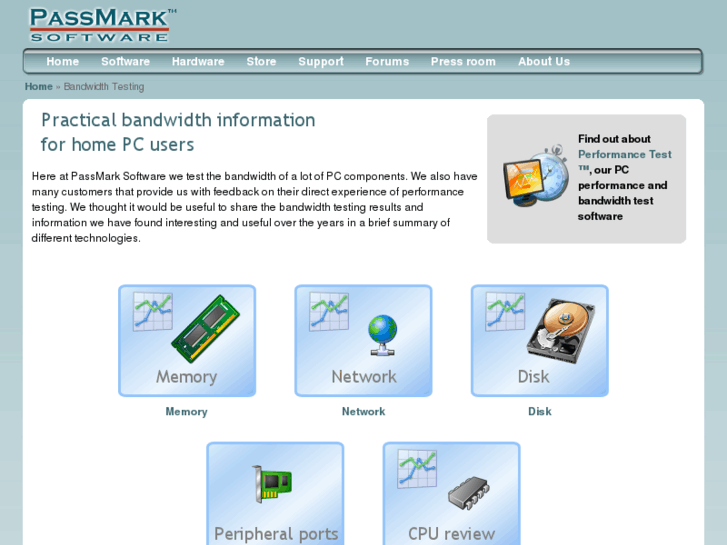 www.bandwidthtest.net