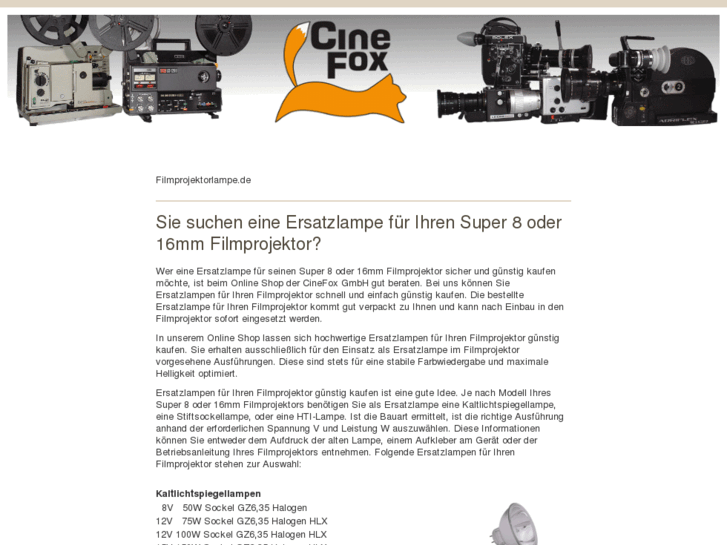 www.filmprojektorlampe.com