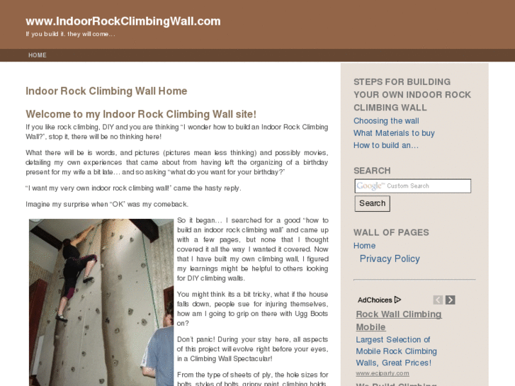 www.indoorrockclimbingwall.com