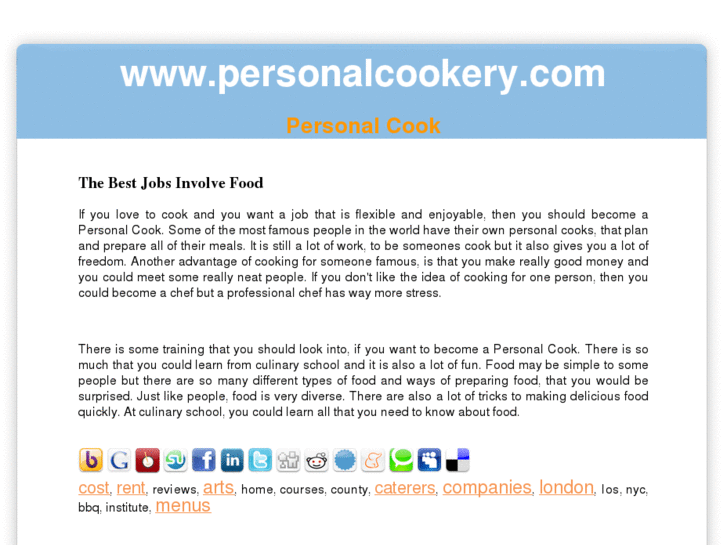 www.personalcookery.com