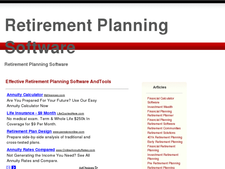 www.retirement-planning-software-guide.com