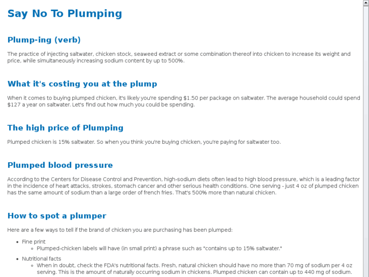 www.saynotoplumping.com