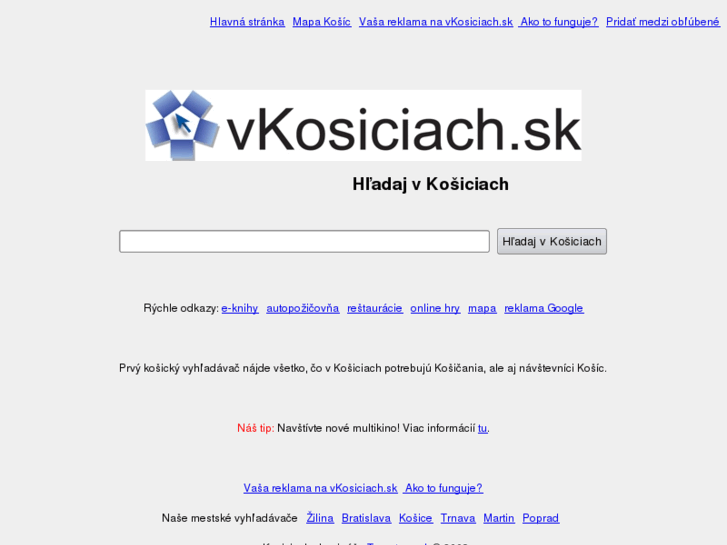 www.vkosiciach.sk