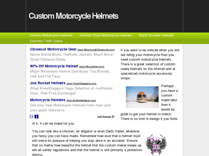 www.custommotorcyclehelmets.info