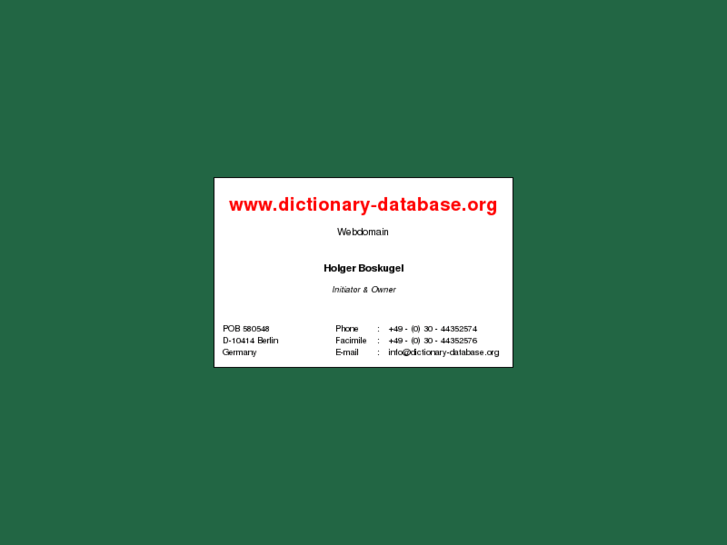 www.dictionary-database.org