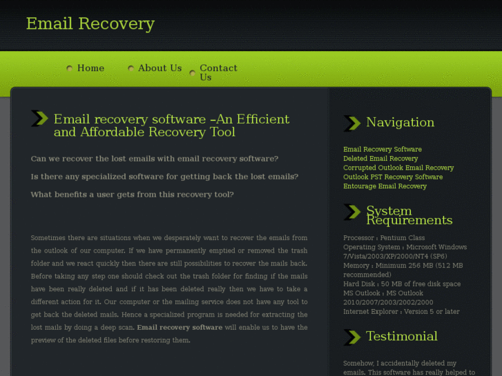 www.emailrecoverysoftware.org