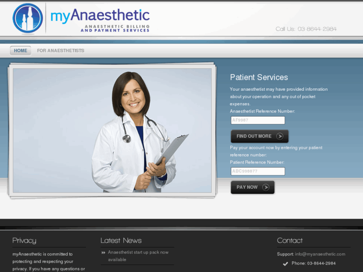 www.myanaesthetic.com