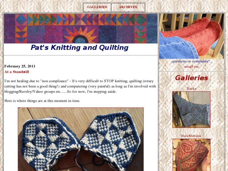 www.patsknittingandquilting.com