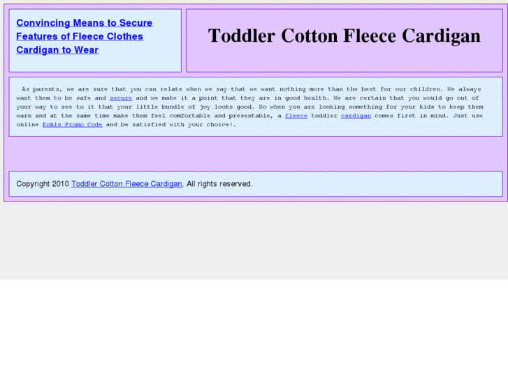 www.toddler-cotton-fleece-cardigan.com