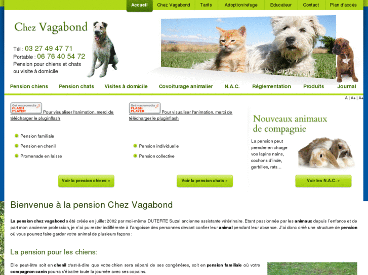 www.pension-chez-vagabond.com