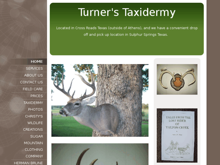 www.turnerstaxidermy.com