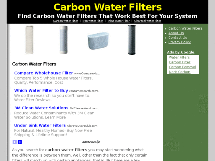 www.carbonwaterfilters.net