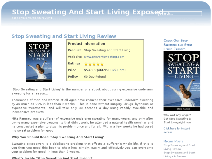 www.stopsweatingandstartlivingexposed.com