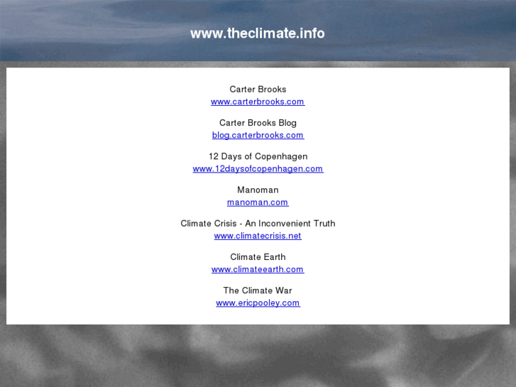 www.theclimate.info