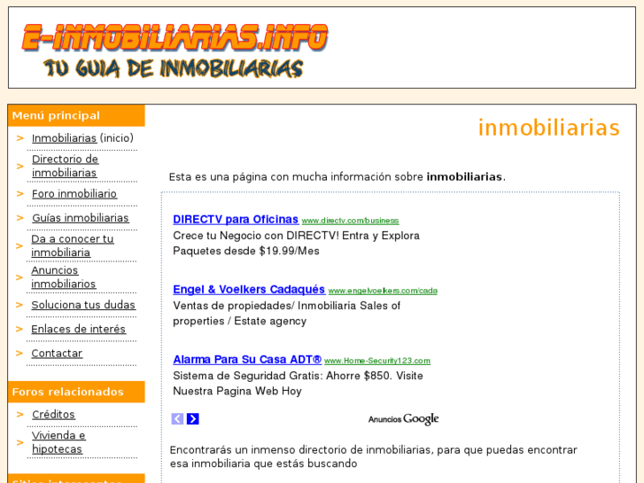 www.e-inmobiliarias.info