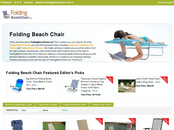 www.foldingbeachchair.net