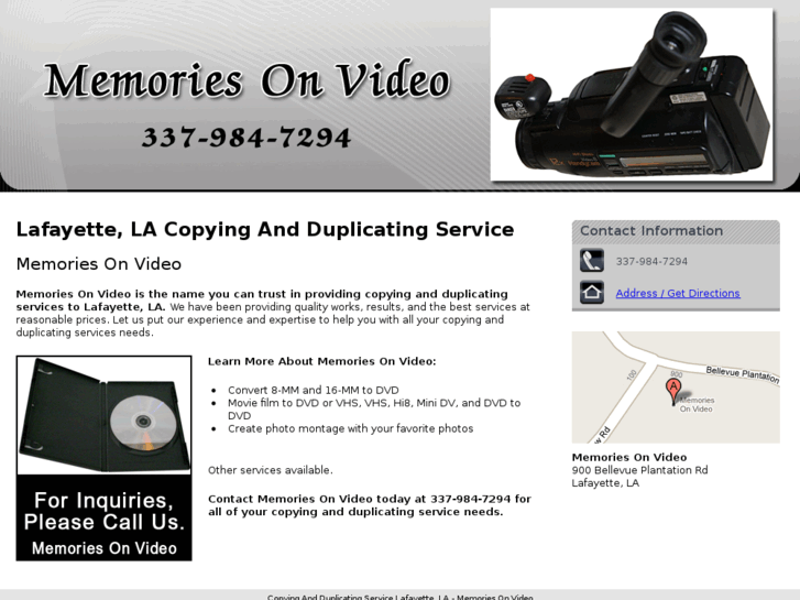 www.memoriesonvideo1.com