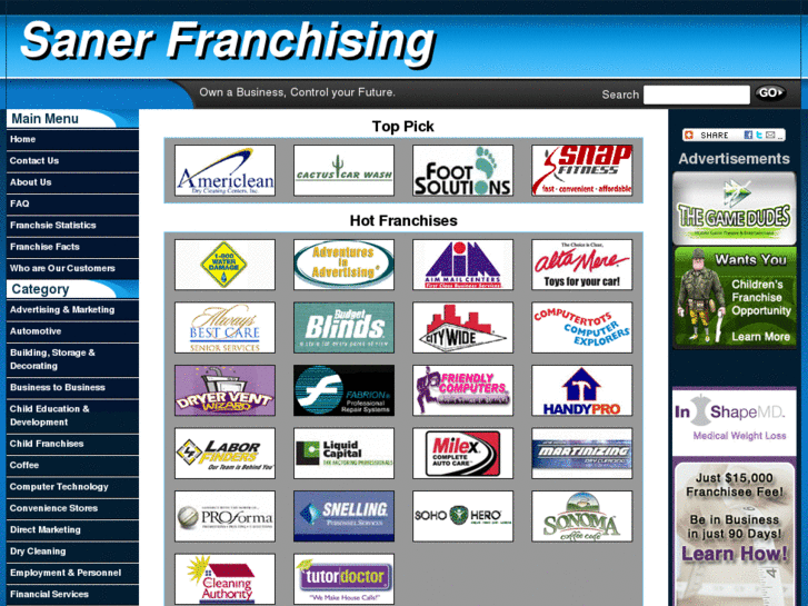 www.sanerfranchising.com