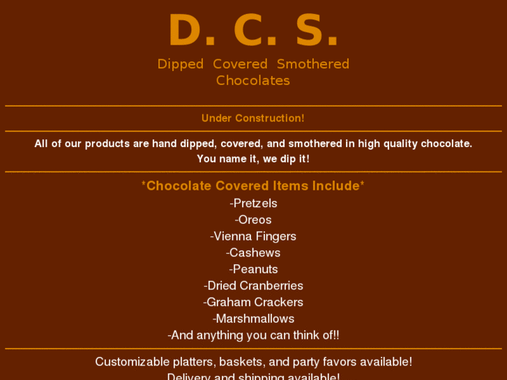 www.dcschocolates.com