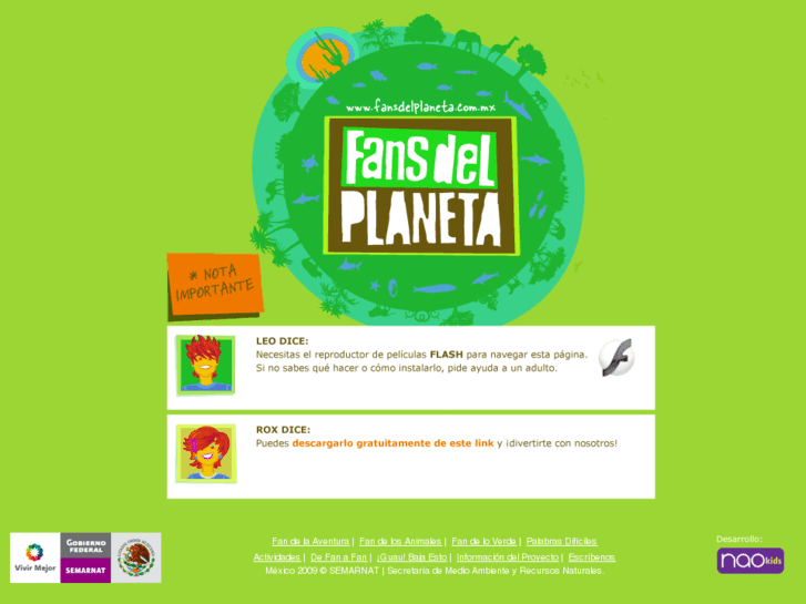 www.fansdelplaneta.gob.mx