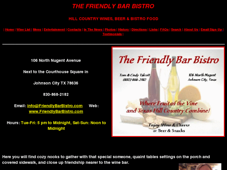 www.friendlybarbistro.com