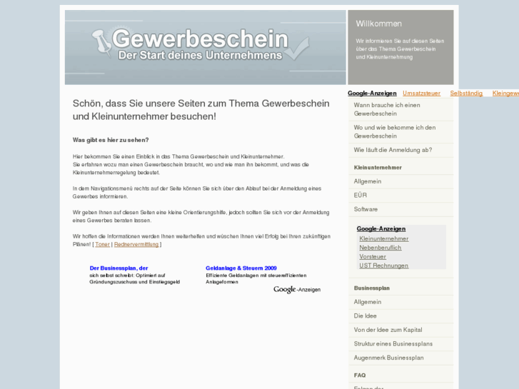 www.gewerbeschein-kleinunternehmer.de