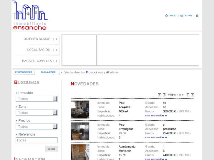 www.inmobiliariaensanche.com