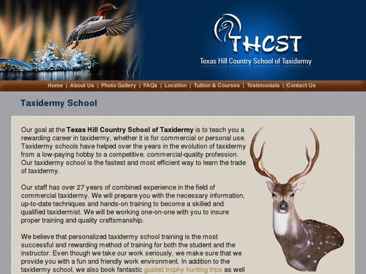 www.texashillcountryschooloftaxidermy.com