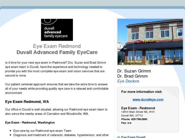 www.eyeexamredmond.com