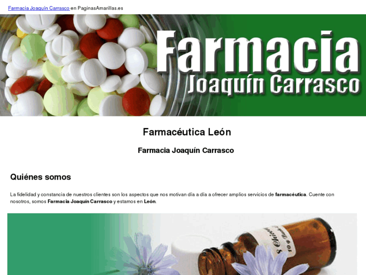 www.farmaciajoaquincarrasco.com