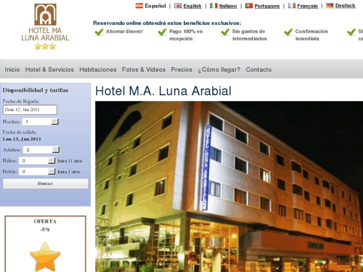 www.hotellunaarabial.com