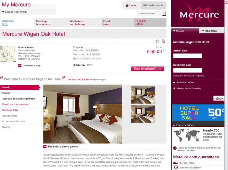 www.mercure-wigan-oak.com