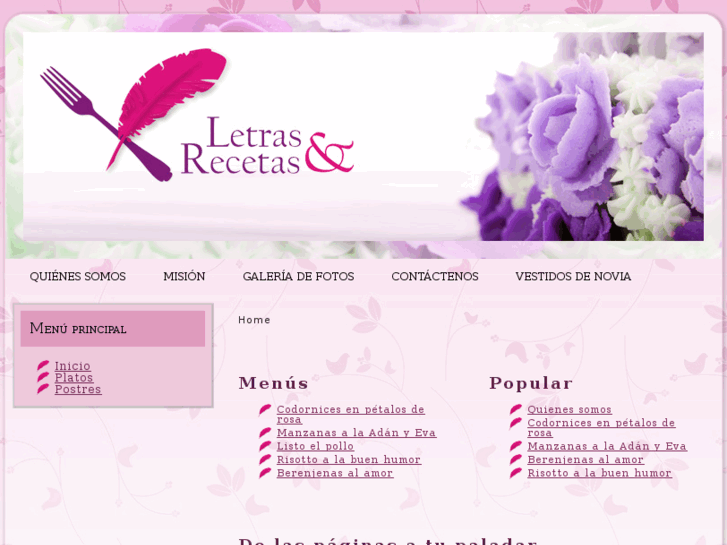 www.letrasyrecetas.com