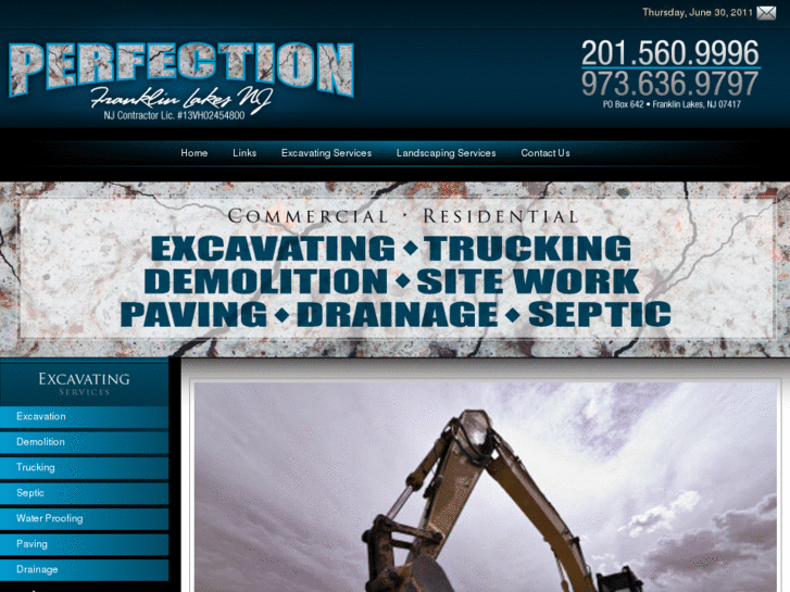 www.perfectionexcavating.com