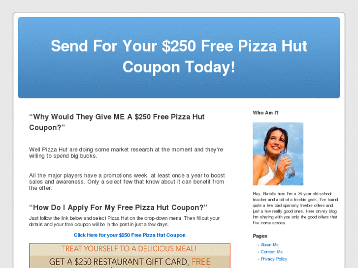 www.freepizzahutcoupons.info