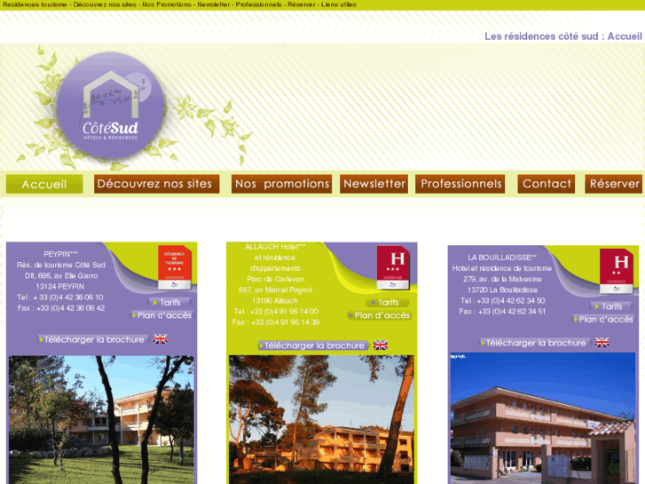 www.cotesud-hotel.com