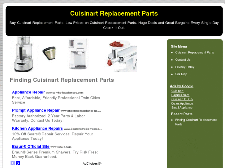 www.cuisinartreplacementparts.org