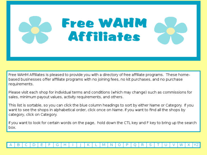 www.free-wahm-affiliate-directory.com