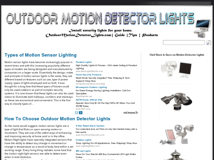 www.outdoormotiondetectorlights.com