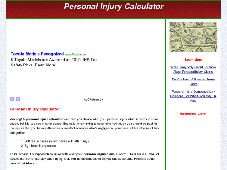 www.personalinjurycalculator.net