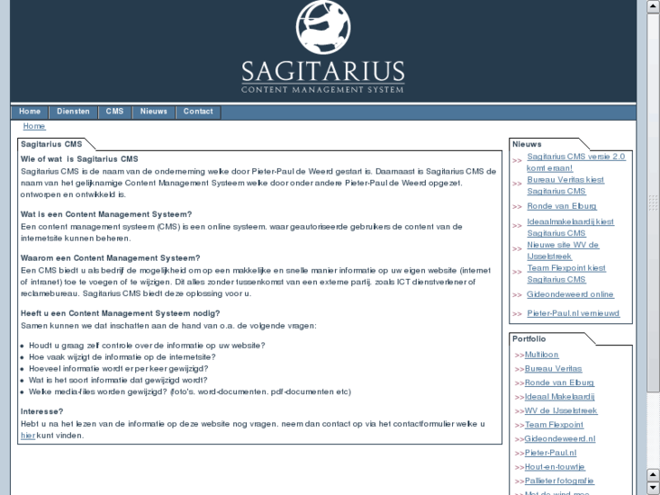 www.sagitariuscms.nl